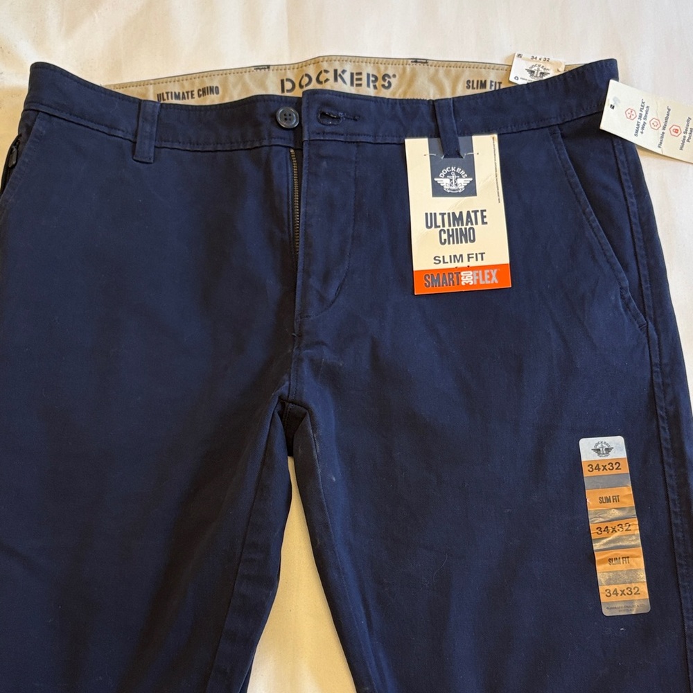 Dockers Men's Dark Blue Ultimate Chino Pants